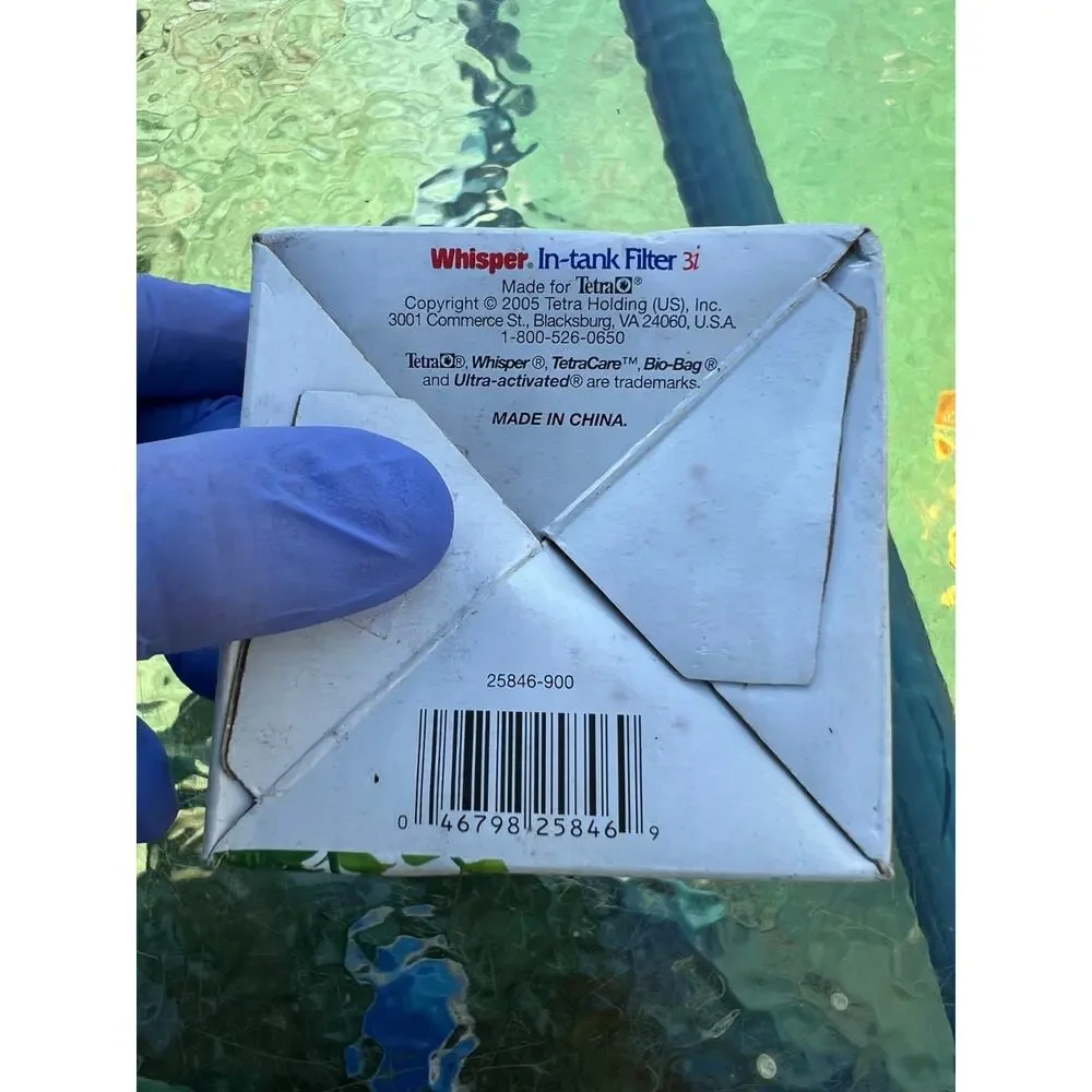 Tetra Whisper Internal In-Tank Filter 3i Up To 3 Gallon Aquariums Fish Tanks